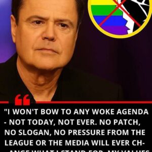 🛑 LATEST NEWS: Donny Osmond shocked the entertainment world by refusing to wear a rainbow-themed patch ahead of a prime-time appearance, criticizing the "woke agenda" in a bold statement. TT