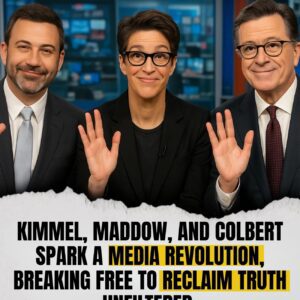 THE REVOLUTION IS NOW LIVE: Maddow, Colbert & Kimmel BREAK AWAY From Corporate Chains And Launch The Future Of News