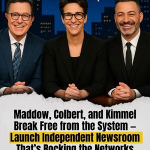 Maddow, Colbert, and Kimmel Just Walked Away — And Built a Newsroom Shaking the Networks!