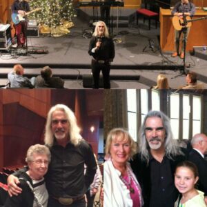 Under the soft wash of the stage lights, Guy Penrod stepped forward with calm assurance, his long silver hair catching the glow as he wrapped both hands around the microphone. ws