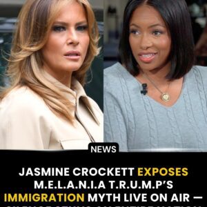 LIVE TV SHOCK: Rep. Jasmine Crockett OBLITERATES Melania T.r.u.m.p’s “Immigration Fairy Tale” — The Silence That Stunned America.
