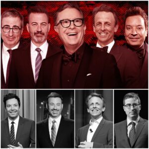 “LATE-NIGHT WAR BEGINS.” — FALLON, KIMMEL, OLIVER & MEYERS TURN ON CBS IN SHOCKING ONSCREEN REVOLT