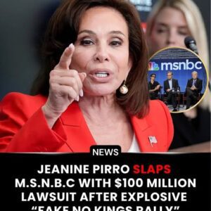 🚨 BREAKING: Jeanine Pirro Files $100 Million Lawsuit Against MSNBC — “The Biggest Fraud in U.S. Media History” 🇺🇸💥 - H