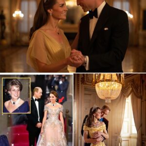 Sometimes a single glance carries more gravity than a thousand spoken vows. In a hall washed in gold and glass