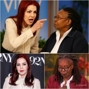๐จ LIVE ON-AIR CHAOS: Priscilla Presley EXPLODES at Whoopi Goldberg on The View โ โYOU DONโT GET TO REWRITE ELVISโS LEGACY!โ ๐๐ฅ