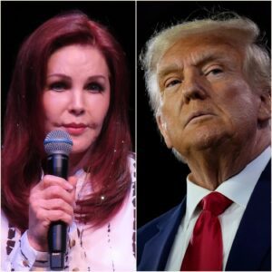 “TURN OFF THE MONEY MACHINE, JEFF.” — Priscilla Presley’s Bold Stand Against Bezos and D,o,n,a,l,d T,r,u,m,p Sparks a Cultural Firestorm