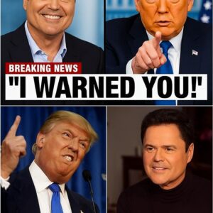 ๐ฅ ONE WORD SHOCKER: Donny Osmond D.ESTROYS D.onald Tr.ump on Live TV โ and That Single Word Made Tr.ump L.OSE IT Completely โก RT