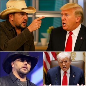The moment Donald T.r.u.m.p pointed toward the band and said, “Play Try That in a Small Town,” — it was already too late. Jason Aldean was watching, live, and he wasn’t staying silent this time.