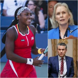 Global outrage erupts! Senator Kirsten Gillibrand publicly blasts Pete Hegseth for his sexist comments about Coco Gauff. Her fiery words stunned Hegseth live on air — and three minutes later, his 17-word post sent social media into meltdown!
