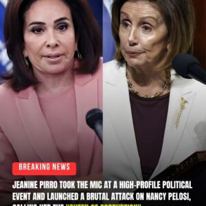 BREAKING NEWS: Jeanine Pirro Unleashes Explosive Attack on Nancy Pelosi โ โQueen of Corruptionโ Speech Ignites Political Firestorm