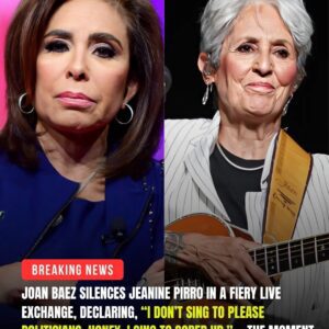 SHOCK! JOAN BAEZ CONFRONTS Jeanine Pirro.... What started as a polite studio discussion turned into a moment no one will forget on live television...