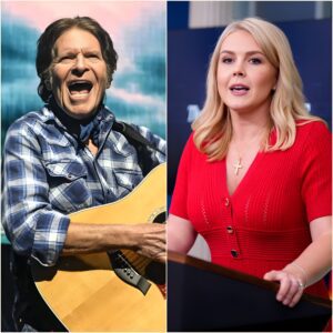 "That’s not leadership, that’s lip service." — In a jaw-dropping live moment, John Fogerty called Karoline Leavitt a “performative activist”.