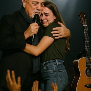 Under the warm Austin night lights, the crowd fell into sudden silence. Billy Joel stopped mid-song, lowering his microphone as his gaze locked onto a faded cardboard sign held in the front row: