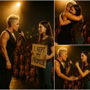 Beneath the glittering New York skyline, P!nk fulfills a promise that touched hearts worldwide nabeo