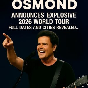 ๐จ Shockwaves Hit the Plains: Donny Osmond Officially Announces His Explosive 2026 World Tour โ A Global Spectacle Set to Redefine Live Performance Energy. ๐ค๐ฅ