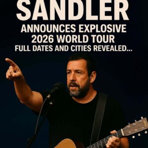 Shockwaves Hit the Plains: Adam Sandler has officially announced his explosive 2026 World Tour — a global spectacle set to redefine live comedy and musical performance energy.