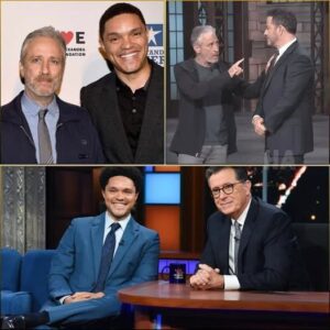 🔥 “Comedy’s Truth-Tellers Unite: Stewart, Noah, Colbert & Kimmel Launch Media Revolution”💥Krixi