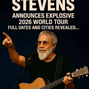 Shockwaves Hit the Plains: Cat Stevens has officially announced his explosive 2026 World Tour — a global spectacle set to redefine live music energy.