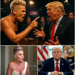 LIVE TV EXPLOSION: P!nk Confronts Donald Trump in Shocking Press Room Showdown D