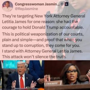 🔥 “DOUBLE STANDARD?” 🔥 — Rep. Jasmine Crockett Faces Backlash Over Comments Defending Letitia James Amid Accusations of Political Hypocrisy nabeo