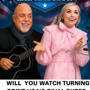 A STAGE FOR THE HEART OF AMERICA: Billy Joel Joins Erika Kirk’s “All-American Halftime Show” — A Patriotic Tribute Rising Against the Glare of Super Bowl 60, Honoring Faith, Family, and the Legacy of Charlie Kirk.