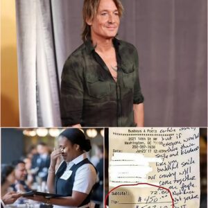 Keith Urban’s $2,000 Tip and Tearful Note: A Waitress’s Purpose Strums Alive in a Country Star’s Grace. ws