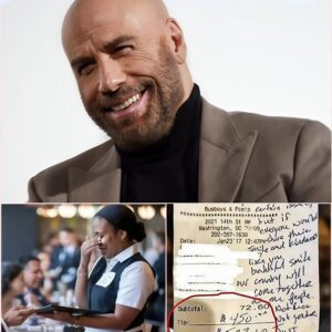 John Travolta’s $2,000 Tip and Tearful Note: A Waitress’s Invisibility Fades in a Hollywood Heartthrob’s Grace. ws