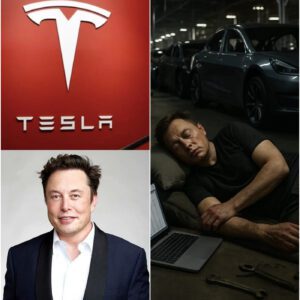 🔥 At 3 a.m., inside the underground hum of the Tesla, Inc. factory, the lights were still blazing, the conveyor belts whirring