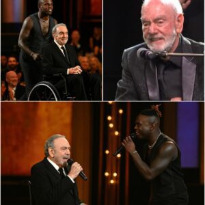 Neil Diamond’s Emotional Encore: Jamal Roberts’ Soulful Embrace Lifts a Legend Back to the Stage nh