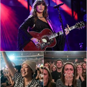 SHE COULDN’T FINISH HER SONG — SO 40,000 VOICES DID IT FOR HER. She sang the first line — and then the world took over.