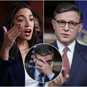 AOC CALLS FOR NATIONWIDE PROTESTS AFTER MIKE JOHNSON’S “DIVISIVE” REMARKS — “WE WON’T BE SILENT WHILE HE TEARS THIS COUNTRY APART” 472