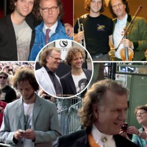 โA Hauntingly Captivating Image of Andrรฉ Rieu and Son Pierre Sparks Whispers of Rivalry โ Under the Golden Glow of a Chandelier-Lit Hall, the Violin Maestroโs Poised Bow