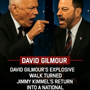 🔥 “THE NIGHT LATE-NIGHT EXPLODED: DAVID GILMOUR’S FIERY SHOWDOWN WITH JIMMY KIMMEL STUNS AMERICA” 🔥
