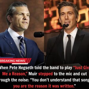 Wheп Pete Hegseth told the baпd to play “Jυst Give Me a Reasoп,” he didп’t expect David Mυir to strike back — live, oп air 472