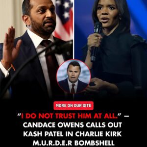 “I DO NOT TRUST HIM AT ALL.” — Candace Owens drops a bombshell over the Charlie Kirk murd3r case, directly calling out Kash Patel
