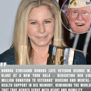 Barbra Streisand Honors Fallen Veteran with $10 Million Gift: A Night of Tears and Tribute. ws