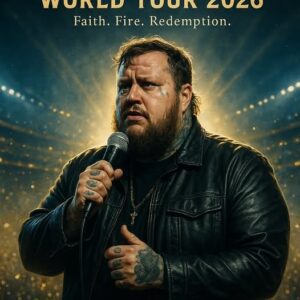 "Nashville, Tennessee — Country-soul sensation Jelly Roll has officially announced his 2026 World Tour, marking 5 incredible years since his rise from small-town stages to global fame. zxc