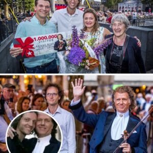 André Rieu proudly celebrates a major milestone as yesterday his son Pierre welcomed the 1 millionth visitor on the Vrijthof