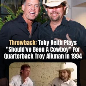 Throwback: Toby Keith Plays "Should've Been A Cowboy" For Troy Aikman In 1994. ws