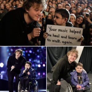 THE NIGHT DUBLIN STOOD STILL — Lewis Capaldi stopped mid-show when he saw a boy’s sign that read “Your music helped me walk again”… ws