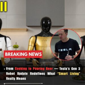 A hush fell over the crowd when Tesla’s Bot Gen 3 strode forward and didn’t just wave