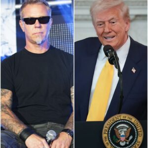 🔥 James Hetfield Confronts Power: A Heavy Metal Reckoning at a Political Rally nn