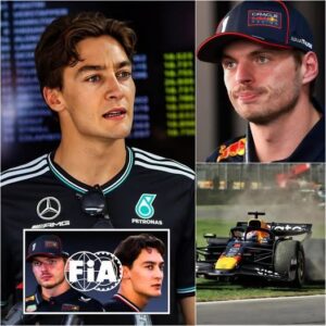 F1 NEWS: George Russell has been officially fined by the FIA after accusing Max Verstappen of gaining an “illegal advantage” on Turn 1 of the first lap of the 2025 Mexican Grand Prix.