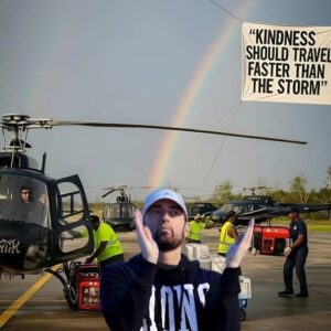 💖 HEARTWARMING: Eminem Flies Aid to Flooded Jamaica — “Kindness Should Travel Faster Than the Storm” 🌪️🎤. Krixi
