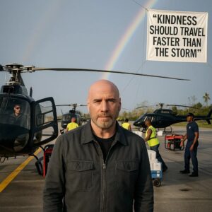 Travolta's Sky-High Mercy: John Travolta Deploys Helicopters of Hope to Flood-Ravaged Jamaica, Proving Kindness Can Outrun Any Storm. ws