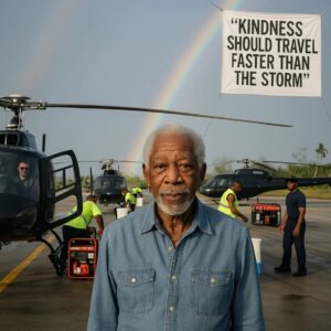 Freeman's Wings of Mercy: Morgan Freeman Deploys Helicopters of Hope to Flood-Stricken Jamaica, Proving Kindness Can Soar Above Any Storm. ws