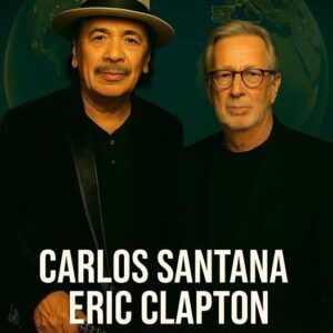 “When Strings of Fire Reunite: Carlos Santana and Eric Clapton Announce 2026 World Tour That Will Ignite the Soul”