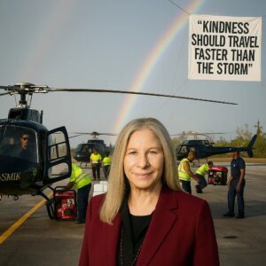 Streisand's Aria of Aid: Barbra Streisand Deploys Helicopters of Harmony to Flood-Devastated Jamaica, Proving Kindness Can Soar Higher Than Any Storm. ws