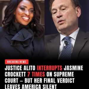 ⚖️ BREAKING: Justice Alito INTERRUPTS Jasmine Crockett 7 Times on Supreme Court — But Her Final Verdict Leaves America Silent 🇺🇸 nn