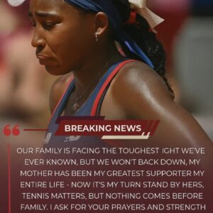 SAD NEWS: Tennis superstar Coco Gauff and her family are facing heartbreaking news about her mother ❤️‍🩹— and fan club’s reaction left everyone stunned. Full story below 👇👇👇